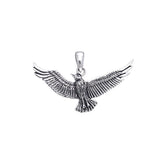 Seagull In Flight Sterling Silver Pendant TPD589 - Pendants